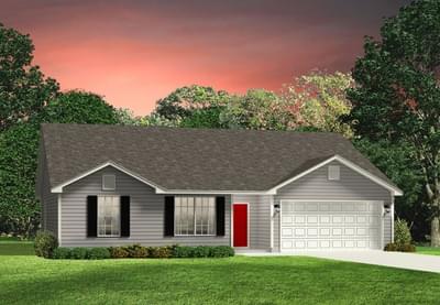 Red Door Homes - The Hanover Classic Elevation