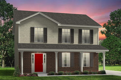 Red Door Homes -  The Winston Brick Elevation
