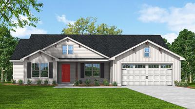 Red Door Homes - The Richfield farmhouse Elevation