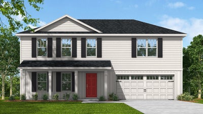 Red Door Homes - The Spartanburg Farmhouse Elevation