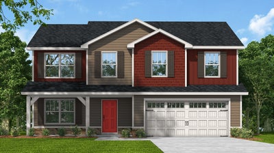 Red Door Homes - The Westover Craftsman Elevation