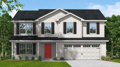 Red Door Homes - The Westover Farmhouse Elevation
