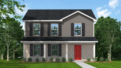 Red Door Homes - The Winston Brick Elevation